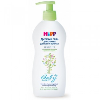 HiPP Babysanft Дитячий гель для купання для тіла і волосся 400 мл