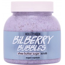 Сахарный скраб для тела Hollyskin Bilberry Bubbles с маслом Ши и Перлитом 300 мл (4823109701007)