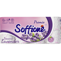 Туалетная бумага Soffione Toskana Lavender 3 слоя 8 рулонов (4820003833957) 