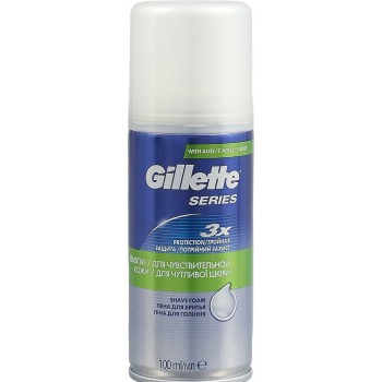 Пена для бритья Gillette Series Sens Skin алоэ 100 мл (7702018461790)