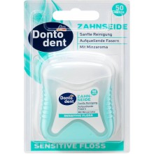 Зубна нитка Dontodent Sensitive Floss 50 м (4066447369731)