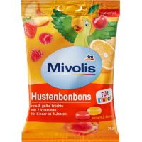 Леденцы без сахара для детей Mivolis Hustenbonbons 75 г (4066447614381)