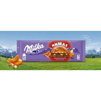 Шоколад молочный Milka Mandel Karamell 300 г (7622210732507)