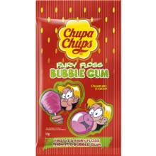 Жувальна гумка Chuрa Chups Bubble Gum Солодка вата зі смаком Полуниці 11 г (6911316100817)