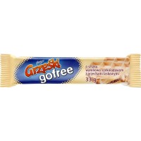 Вафельный батончик Grzeski Gofree ванильно-шоколадный с лесными орехами 33 г (5900352013015)