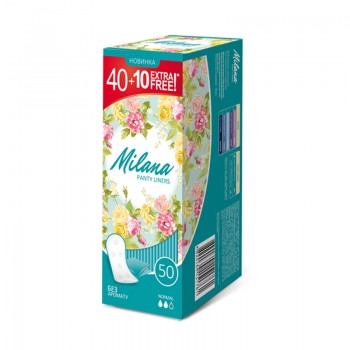 Щоденні гігієнічні прокладки Milana Normal 40+10 шт