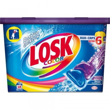 Капсулы для стирки Losk Duo-Caps Color 18 шт (9000101411959)