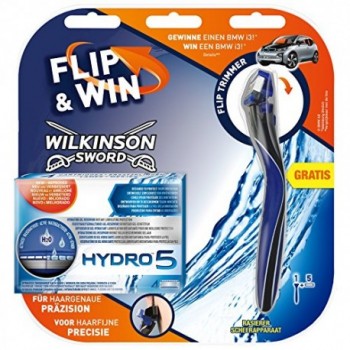Змінні касети для гоління Wilkinson Sword ( Schick) HYDRO 5 GROOMER 5 шт + Станок Wilkinson Sword HYDRO 5 у ПОДАРУНОК! (4027800503865)