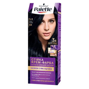 Краска для волос Palette С-1 Иссиня-черный 110 мл (4605966014762)