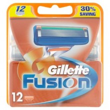Сменные кассеты для бритья Gillette Fusion (12 шт.)