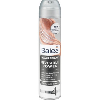 Лак для волосся Balea Invisible Power 4 300 мл (4058172619014)