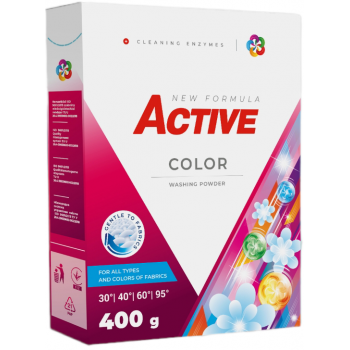 Стиральный порошок Active Color универсальный 400 г (4820196010760)