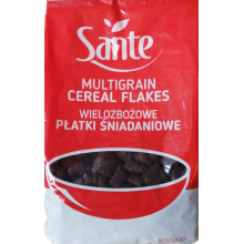 Подушечки злаковые Sante Шоколадные с кремово-ванильной начинкой 500 г (5900617043207)