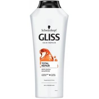 Шампунь для волос Gliss Kur Total Repair для сухих и поврежденных волос 400 мл (9000100549493)