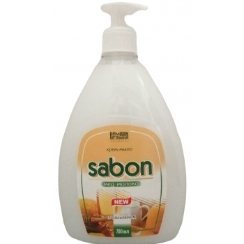 Жидкое крем-мыло Армони Sabon Мед и Молоко с дозатором 700 мл (4820220680587)