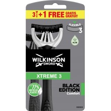 Одноразовые станки мужские Wilkinson Sword Xtreme3 Black Edition 3+1 шт (4027800072248)