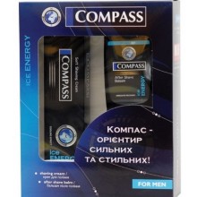 Набор мужской Compass Ice Energy (крем для бритья+бальзам после бритья) (3800023411619)