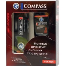 Набор мужской Compass Wild Power (крем для бритья+бальзам после бритья) (3800023411633)