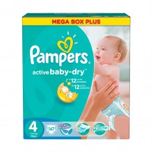 Подгузники детские Pampers Active Baby (4) Maxi  7-14 кг 147 шт. MEGA BOX+