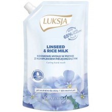 Рідке крем-мило Luksja Linseed & Rice milk дой-пак 400 мл (5900998005948)