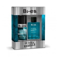 Подарочный набор мужской Bi-Es Le Male Rebelle  Pour Homme (туалетная вода 100 мл + дезодорант-спрей 150 мл)
