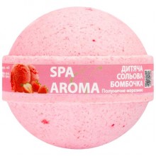 Детская солевая бомбочка для ванны Bioton Spa&Aroma Клубничное Мороженое 75 г (4820026153612)