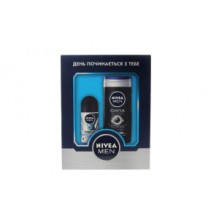 Подарочный набор Nivea мужской Гель для душа Nivea Сила угля 250 мл + Роликовый дезодорант Nivea Невидимый 50 мл