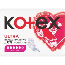 Гігієнічні прокладки Kotex Ultra Dry Super 8 шт (5029053542645)