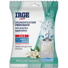 Поглотитель запаха и влаги Irge с подвеской 2 in 1 Muschio Bianco 500 мл (8021723055407)