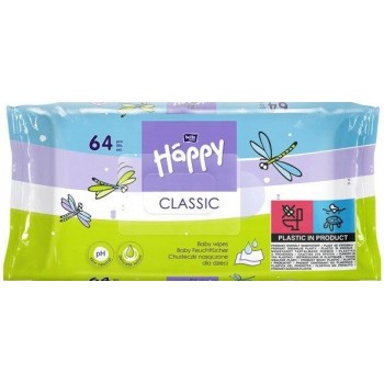 Вологі серветки для дітей Huggies Happy Classic 64 шт (5900516421700)