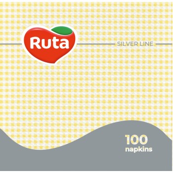 Серветка Ruta  жовта 100 листів  (4820023740501)