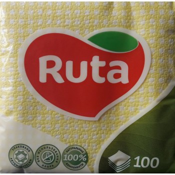 Салфетка Ruta желтая 100 листов (4820023740501)
