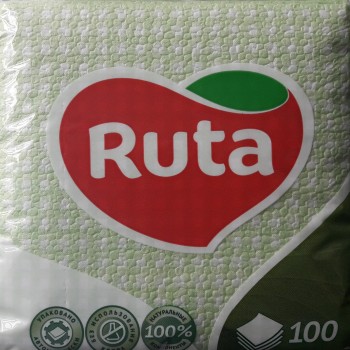 Серветка Ruta  зелена 100 листів (4820023740518)
