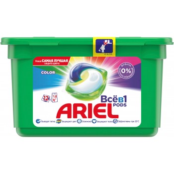 Капсулы Ariel PODS Color & Style 12 шт Автомат (8001090762634)