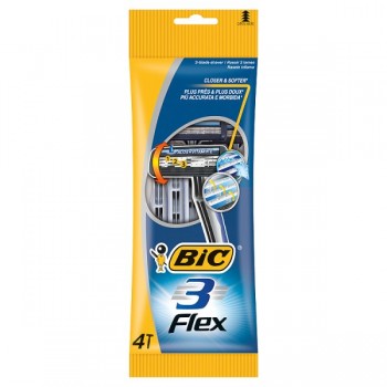 Станки бритвенные BIC Flex 3 лезвия 4 шт  (3086123242524)