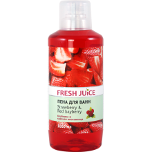 Піна для ванн Fresh Juice Strawberry & Red Bayberry 1000 мл (4823015936319)