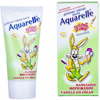 Зубная паста для детей Aquarelle Kids Ванильное Мороженое 50 мл (3800023403379)