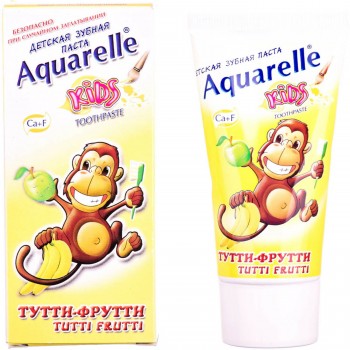 Зубная паста для детей Aquarelle Kids Тутти-Фрутти 50 мл (3800023403355)