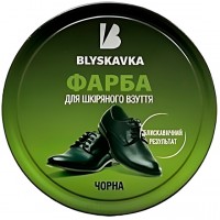 Крем-краска для обуви Blyskavka Черная шайба 40 г (4820055141437)