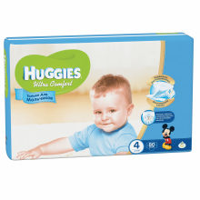 Подгузники детские Huggies Ultra Comfort 4, 8-14 кг 80 шт для мальчиков Giga Pack (5029053543673)