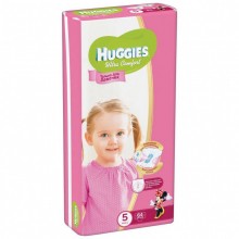 Подгузники детские Huggies Ultra Comfort 5, 12-22 кг 64 шт для девочек Giga Pack  (5029053543703)