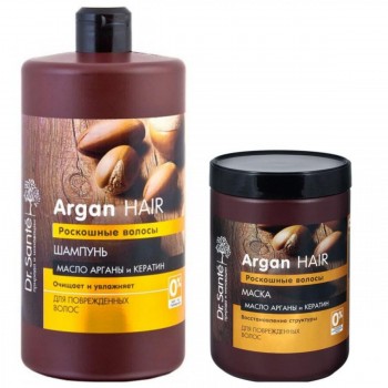 Шампунь Dr.Sante Argan Hair 1 л + Маска Dr.Sante Argan Hair 1 л (45000390)