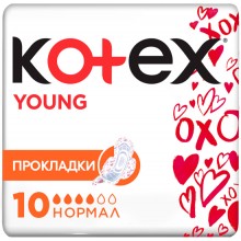 Гигиенические прокладки Kotex Young Ultra Dry Normal 10 шт (5029053542881)