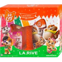 Детский подарочный набор La Rive 44 Cats Milady (Туалетная вода 50 мл + Гель для душа 250 мл) (5906735232929)