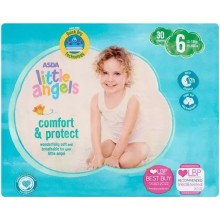 Підгузки Asda Little Angels Comfort & Protect 6 (13-18 кг) 30 шт (5063089005491)
