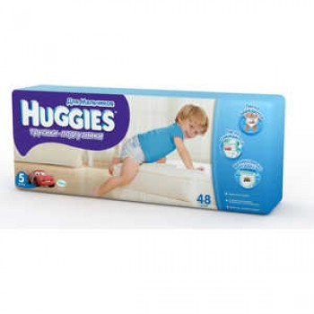 Підгузники - трусики дитячі Huggies Little Walkers 5, 14-18 кг 48 шт для хлопчиків
