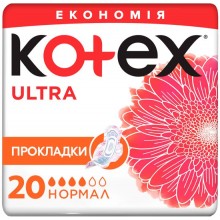 Гігієнічні прокладки Kotex Ultra Dry Normal Duo 20 шт (5029053542638)
