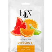 Тканевая маска для лица Elen Vitamin C 25 мл (4820185225236)