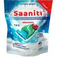 Гелеві капсули для прання Saaniti 3in1 Universal Свіжість океану 10 шт (4805051896420)
