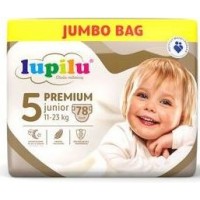 Подгузники Lupilu Premium Jumbo Bag 5 (11-23 кг) 78 шт (4056489376606)